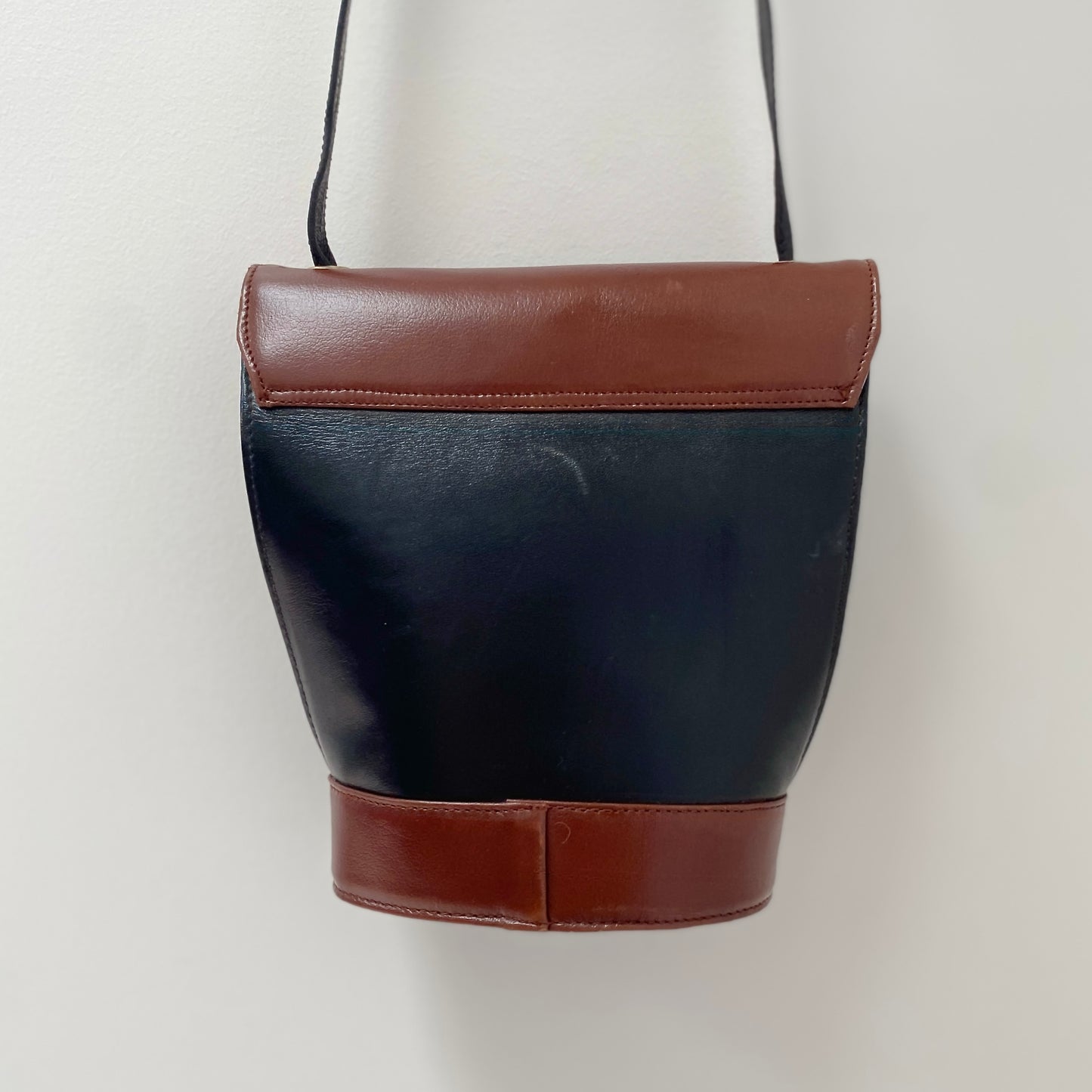 Black & Tan Leather Bag