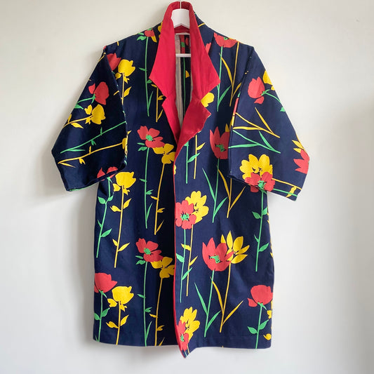 80s Bold Floral Jacket