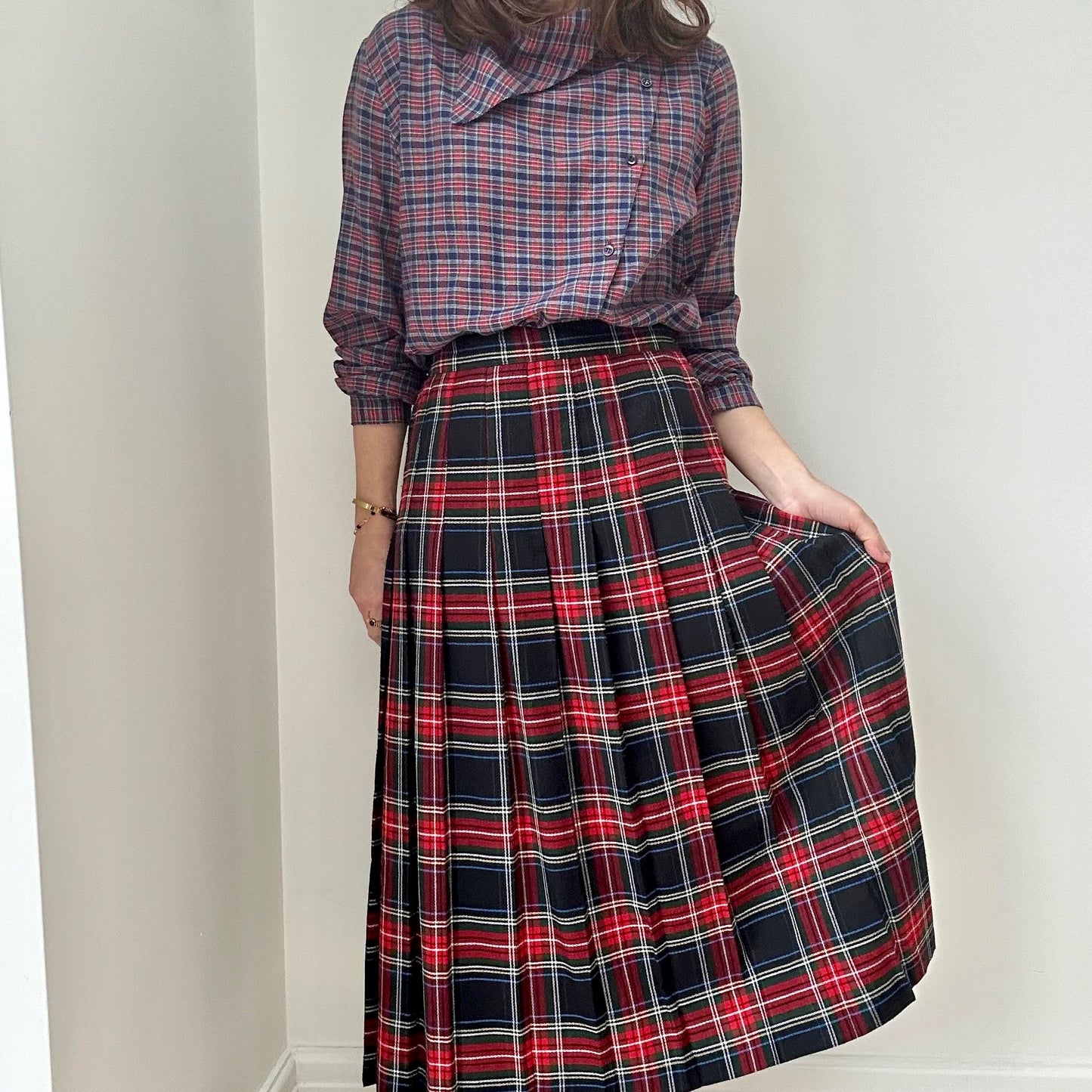 Tartan Pleat Skirt