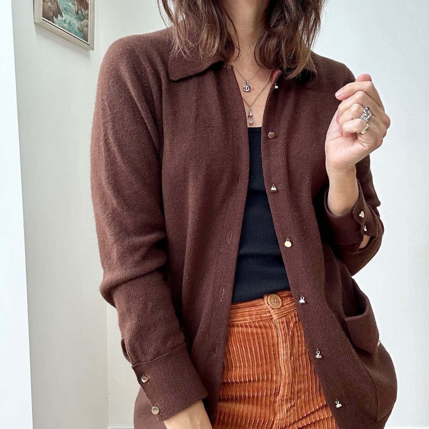 Brown Cashmere Knit