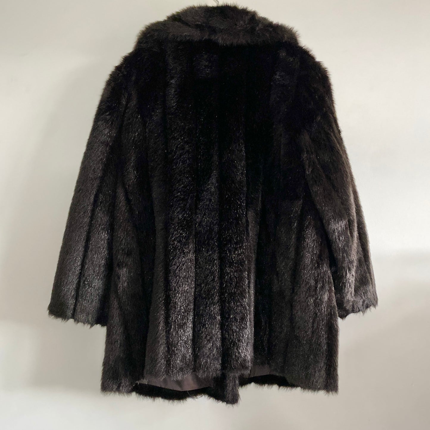 Dark Brown Faux Fur Coat