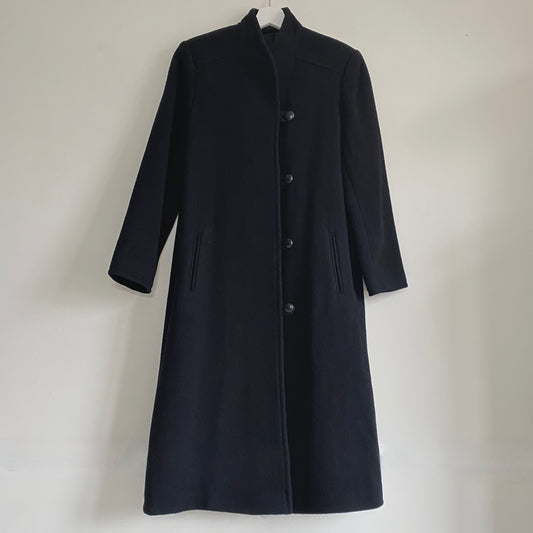 Black 80s Wool Coat