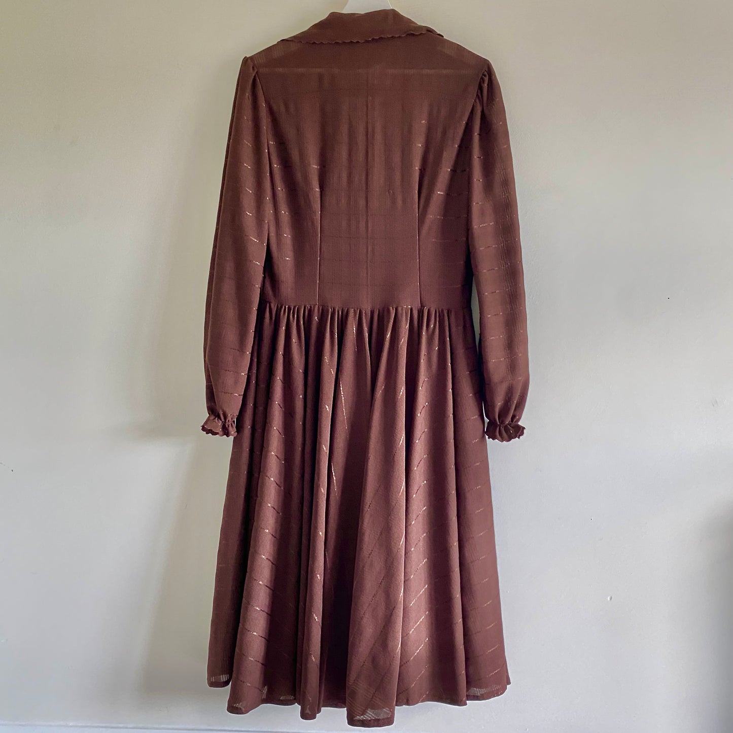Handmade 70s Brown Dress