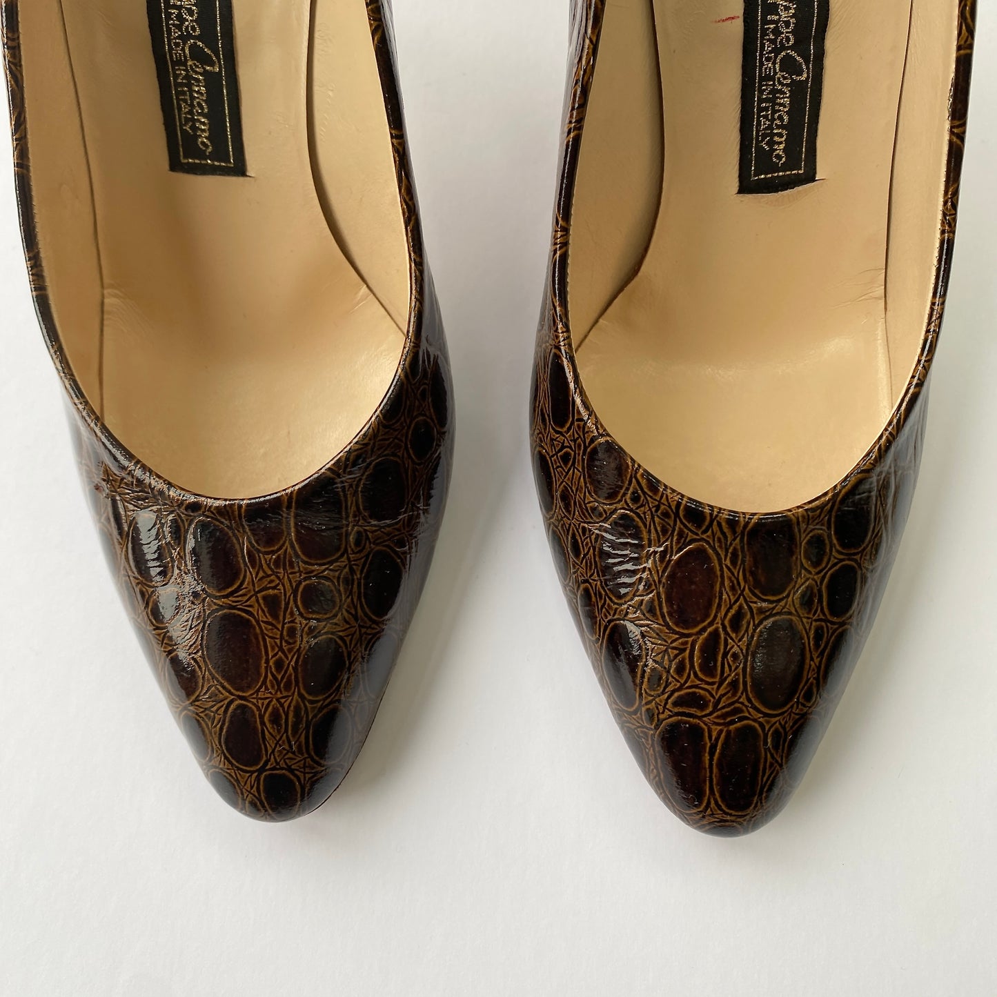 Brown Leather Court Shoes
