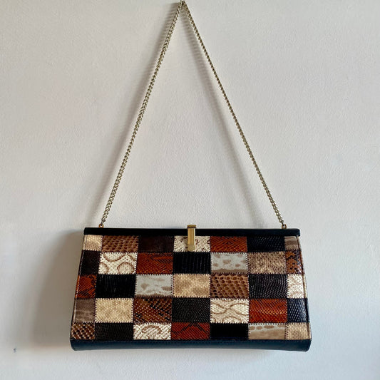 Patchwork 80s Leather Bag