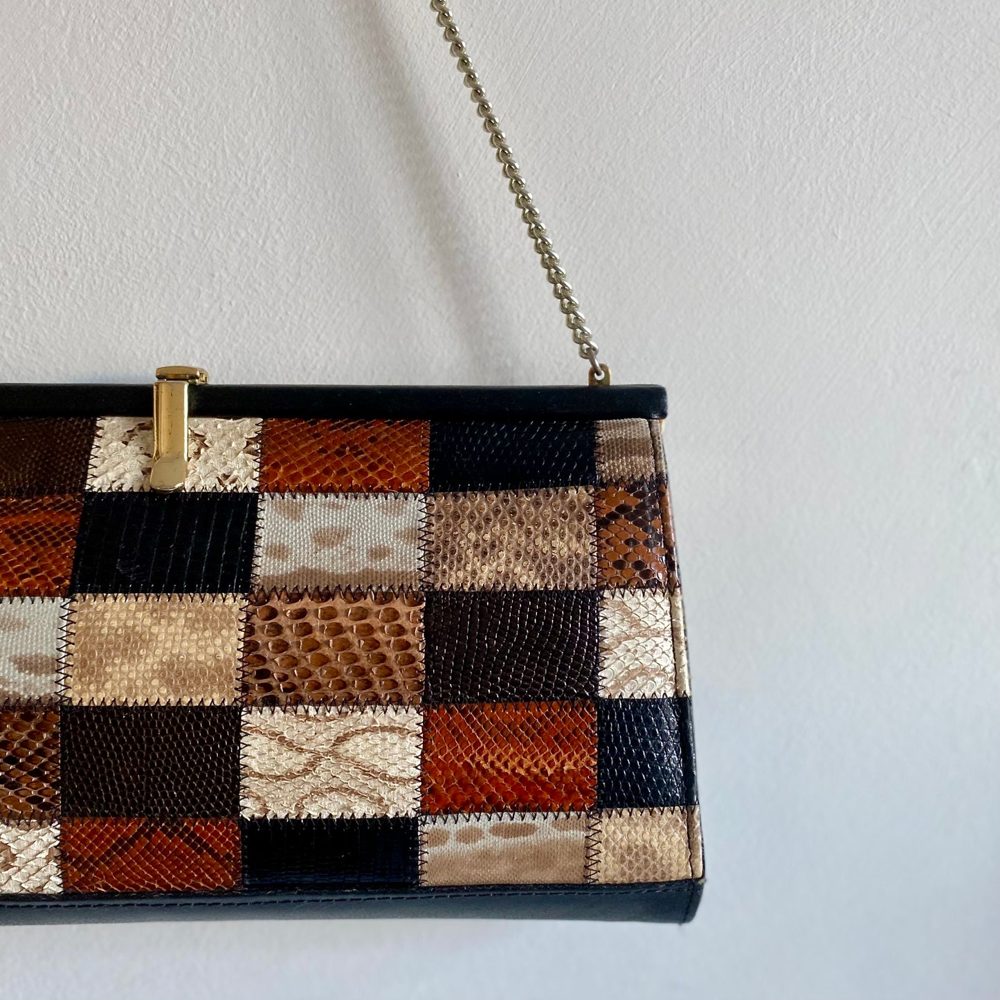 Patchwork 80s Leather Bag